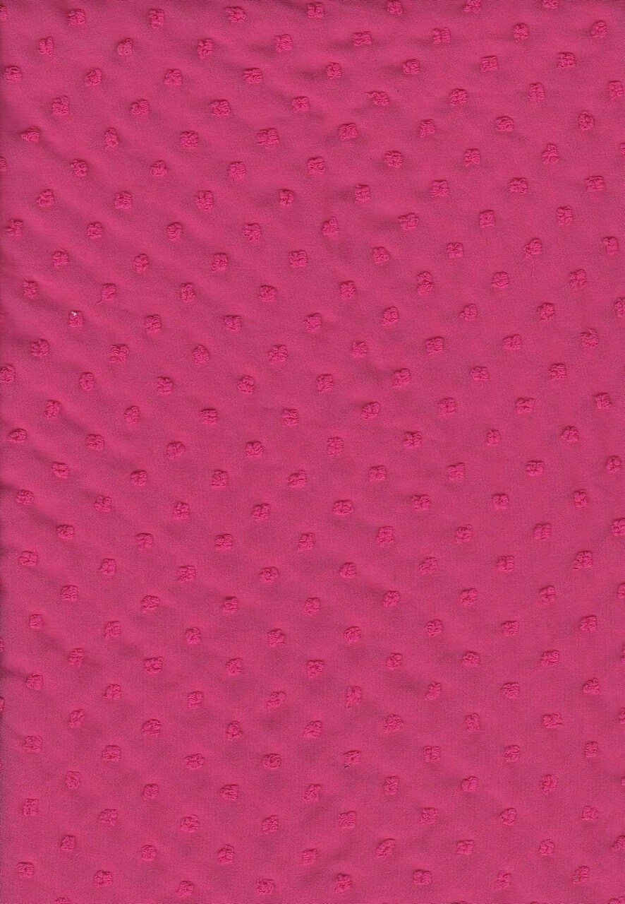 Solid Swiss Dot Chiffon Fabric 100% Polyester Lightweight Sheer 57/58" Wide